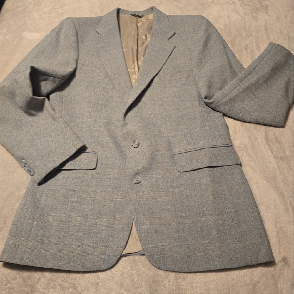 Vintage Levi's Action Suit Blazer Mens SportCoat Blue Light Academia Preppy